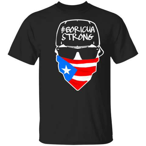Boricua Strong with Hat | 5.3 oz. T-Shirt