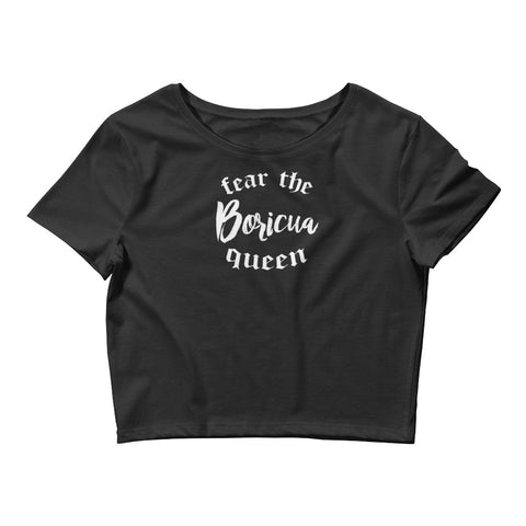 Fear the Boricua Queen | Women’s Crop Tee