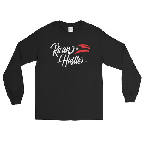 Rican Hustle Flag | Long Sleeve T-Shirt