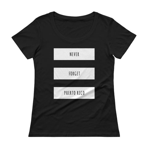 Never Forget PR | Ladies' Scoopneck T-Shirt
